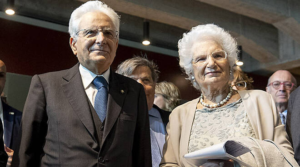 Liliana Segre con il Presidente Sergio Mattarella